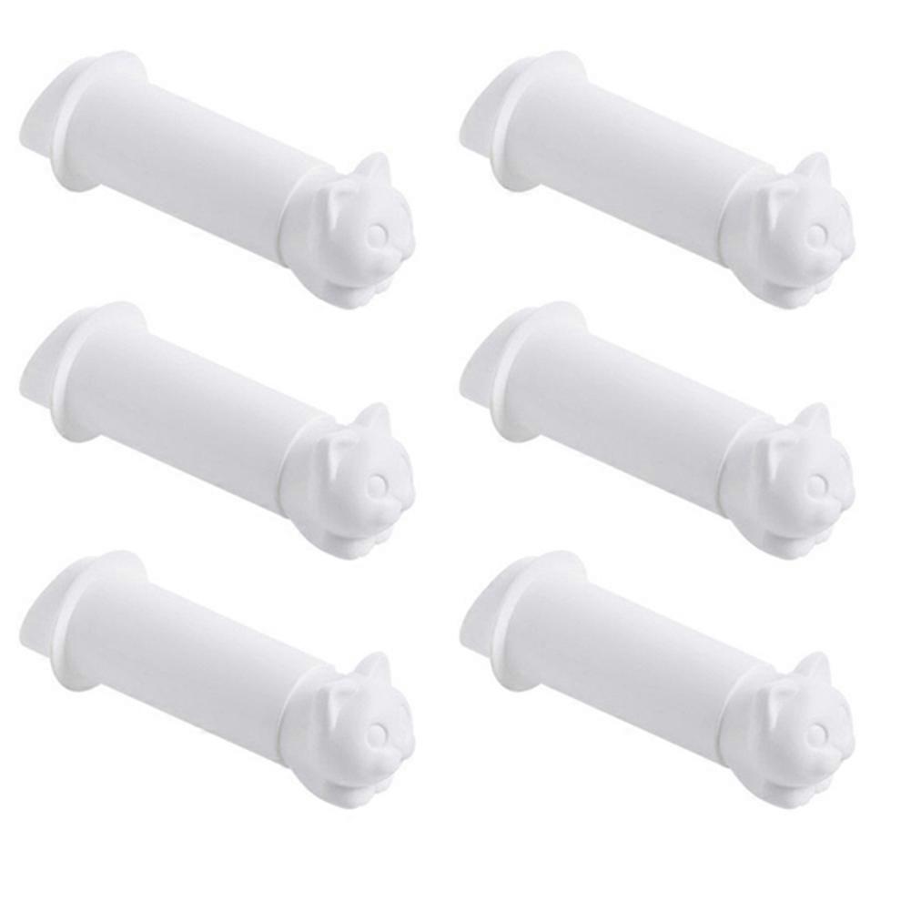 Wandmontierter Toilettenpapierhalter, Ausziehbarer Papierhandtuchspender, Katzenmuster, Weiß.