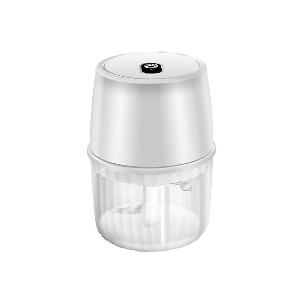 Elektrischer Knoblauchzerkleinerer Mit Usb-anschluss (250 Ml), Tragbarer, Kabelloser Zerkleinerer, Kleine Küchenmaschine Zum Zerkleinern Von Knoblauch Und Ingwer – Weiß