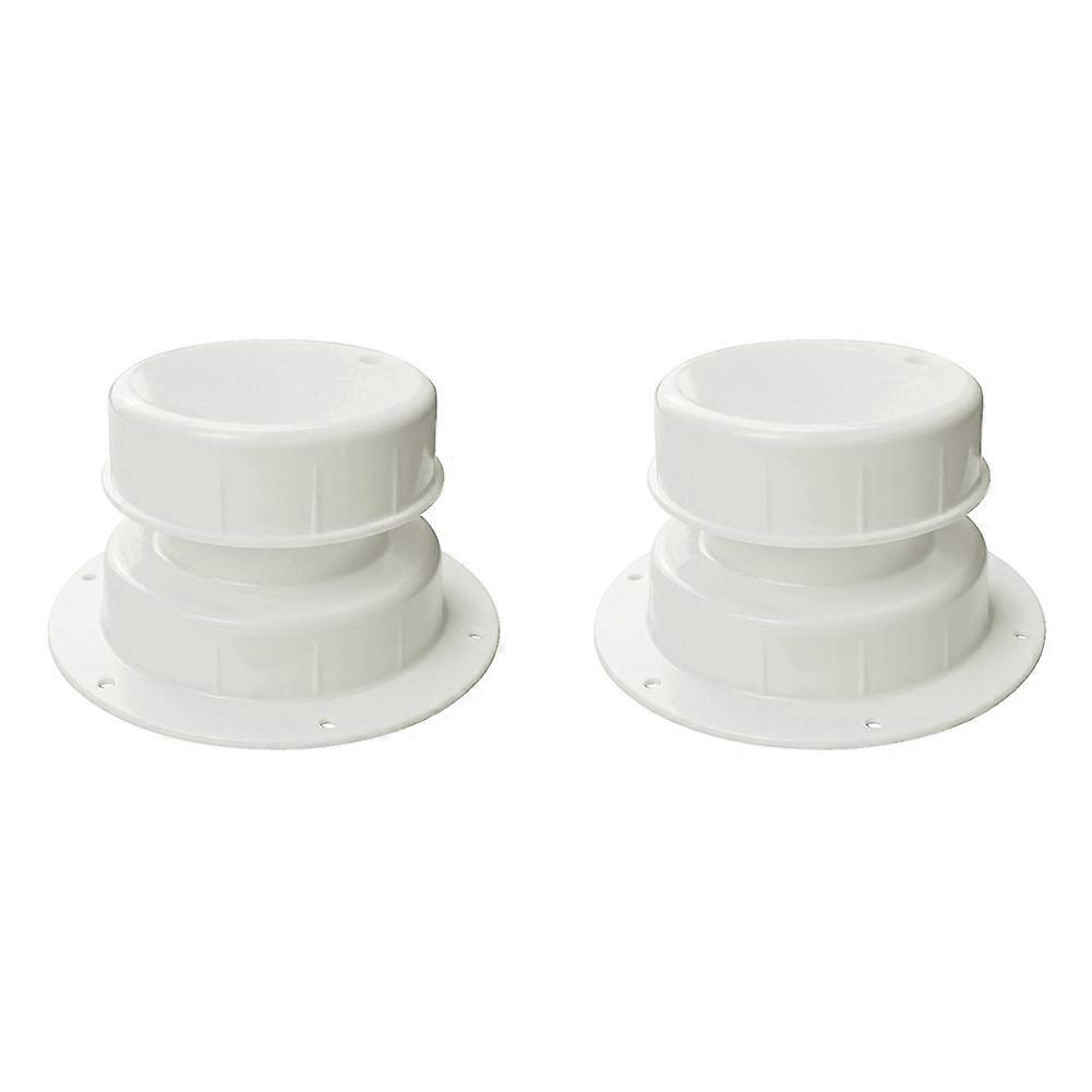 Set Mit 2 Weißen Entlüftungsstopfen Für Die Sanitärinstallation Von Wohnmobilen, Wohnwagen Und Reisemobilen, Für Rohre Mit Einem Durchmesser Von 1 Bis 2 3/8 Zoll.