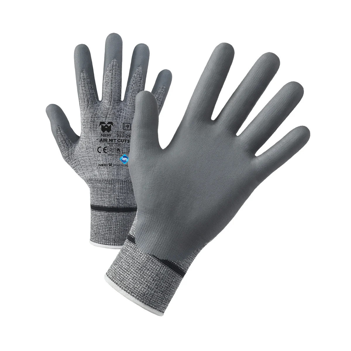 Neri Safety Schnittschutzhandschuhe 336 Nitcut, Kaliber 13, Polyester, Stahlfaser, Nitril-handfläche, Touchscreen-fähig, Größe 11, 12 Stück Pro Packung