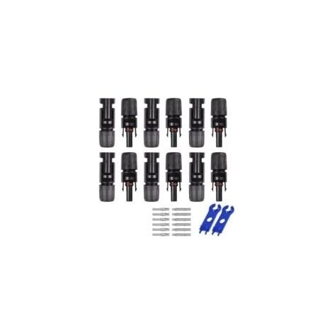 Paar Mc4 Stecker/buchsen Mit Doppelter Ringdichtung Und Wasserdichter Abdichtung Für Solarmodule