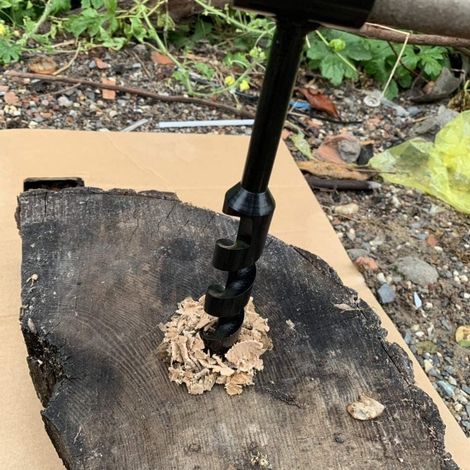 Handbohrer, Φ16x230mm, Kohlenstoffstahl, Vielseitiger Handbohrer Für Outdoor-abenteuer, Camping Und Holzbearbeitung