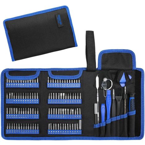 126 Zoll (ca. 320 Cm) Langer, Einziehbarer Präzisionsschraubendreher Mit 112-teiligem Magnetset Für Macbook, Imac, Iphone Und Andere Elektronikgeräte, Schwarz
