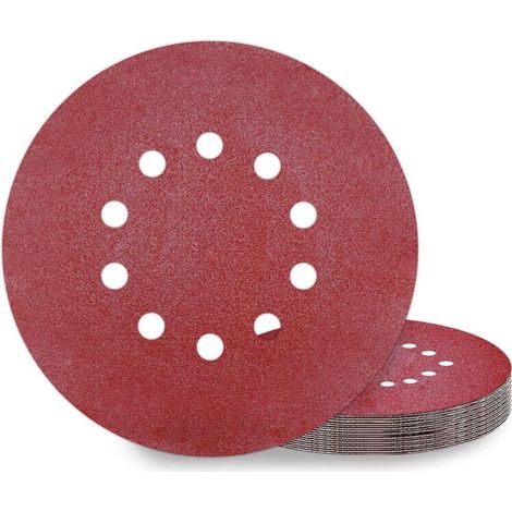225-mm-schleifscheiben, 10 Stück, Körnung P120, 10 Löcher, Runde Schleifscheiben, Schleifpapier Für Trockenbauschleifer, Giraffe-schleifmaschinen