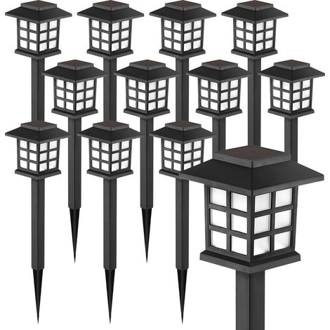 Solar-lichterkette, 12 Wasserdichte Led-solarleuchten Für Den Außenbereich, Solar-wegeleuchten Bieten 10 Stunden Beleuchtung Für Ihren Garten, Ihre Landschaft, Ihren Weg, Ihren Hof, Ihre Terrasse Usw.