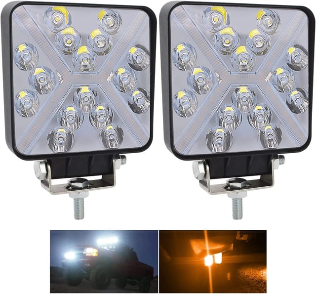 Led-arbeitsscheinwerfer, 12 V, 48 W, 4 Zoll, Led-strahler, Auto-außenbereich, Ip67, Spot-flutlicht, Led-nebelscheinwerfer, Led-zusatzscheinwerfer Für Traktor, Motorrad, Lkw, Offroad, Boot, Geländewage