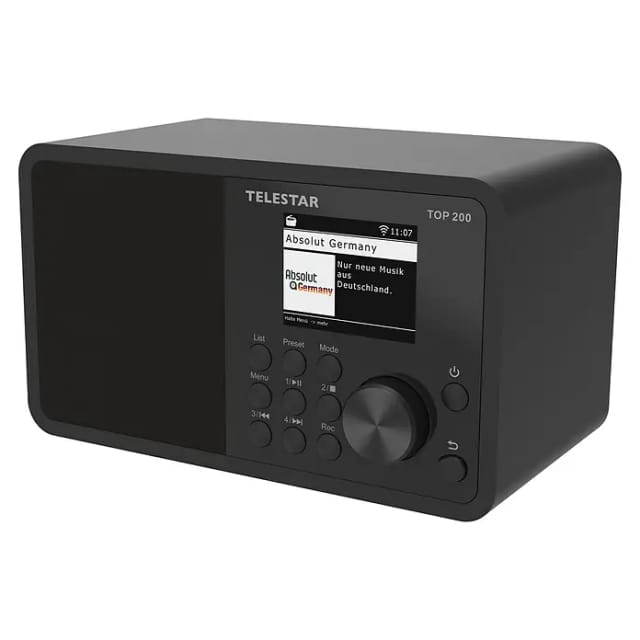 Telestar TOP 200 Schwarz Internet Kofferradio Internet, DAB+, UKW Schwarz