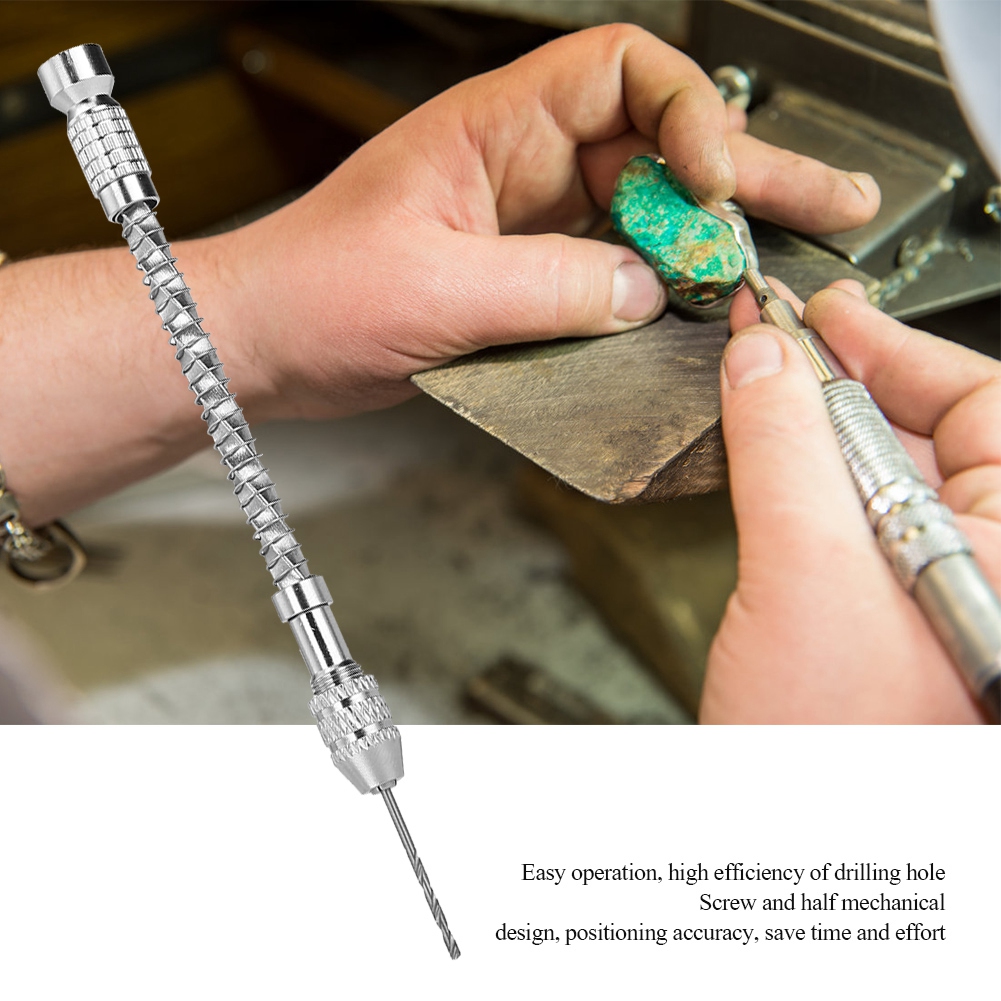 Mikro-mini-werkzeugset, Tragbar, Bestehend Aus Kleiner Handbohrmaschine Und 20 Spiralbohrern (0,3–1,6 Mm).