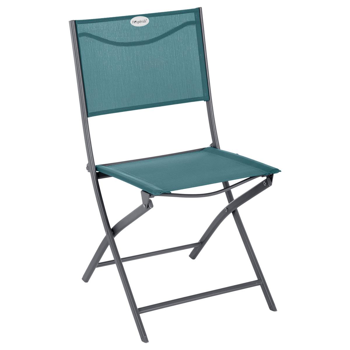 4er-set Klappbare Gartenstühle Modula In Blaugrün Und Graphitgrau