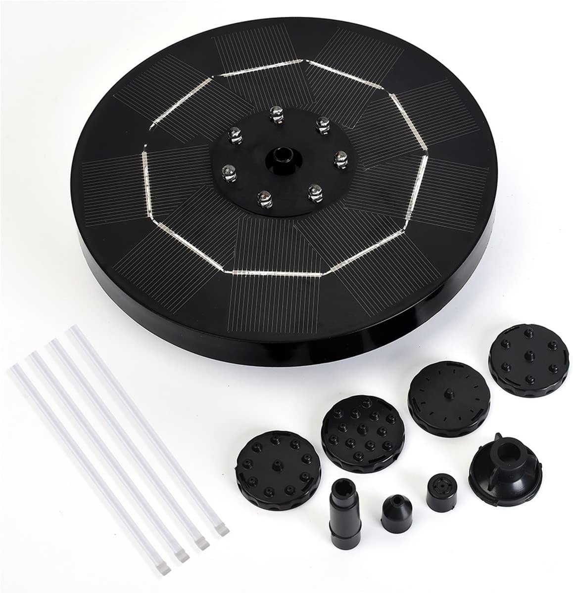 Solarbetriebene Springbrunnenpumpe, Teichpumpe, 3,5 W (schwarzes Zubehör)hohe Qualität, Die Ideale Wahl Für Familien.