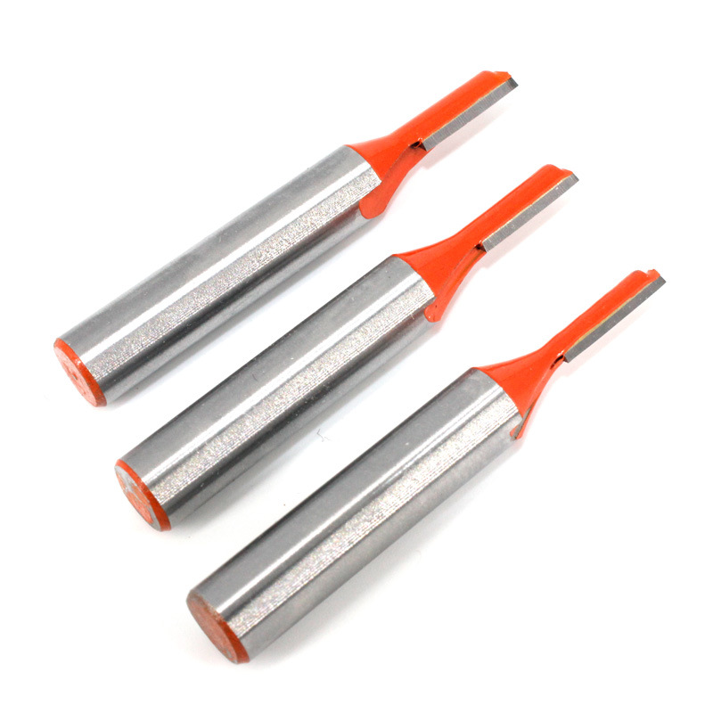 Set Mit 3 Geraden 8-mm-fräsern, Einschneidigen Hartmetallfräsern, Holzbearbeitungswerkzeugen – 3 Mm/4 Mm/5 Mm