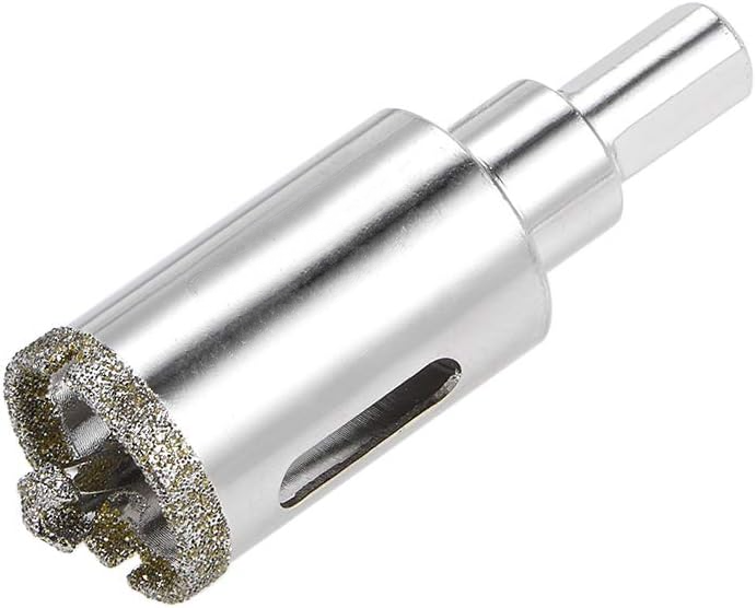 Diamantbohrer Mit Positionierbohrer, Lochsäge Für Glas – Schaftdurchmesser 10 Mm, Durchmesser 25 Mm, Bohrtiefe 36 Mm
