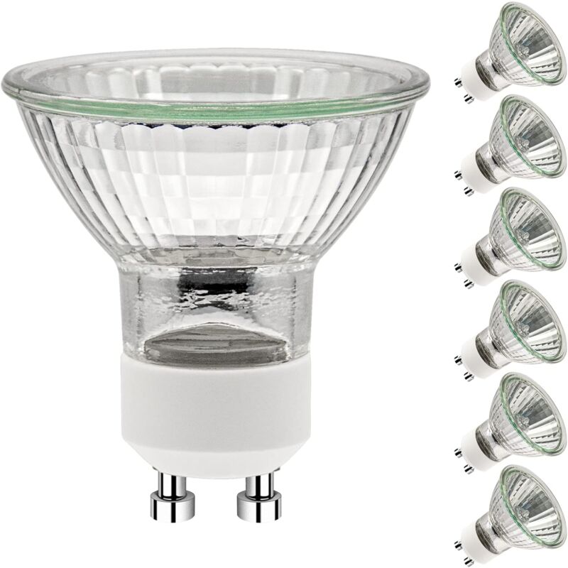 Gu10 50w-glühbirne, Gu10-halogenlampe, 220v 50w-spotlampe, 6er-packhohe Qualität, Die Ideale Wahl Für Familien.