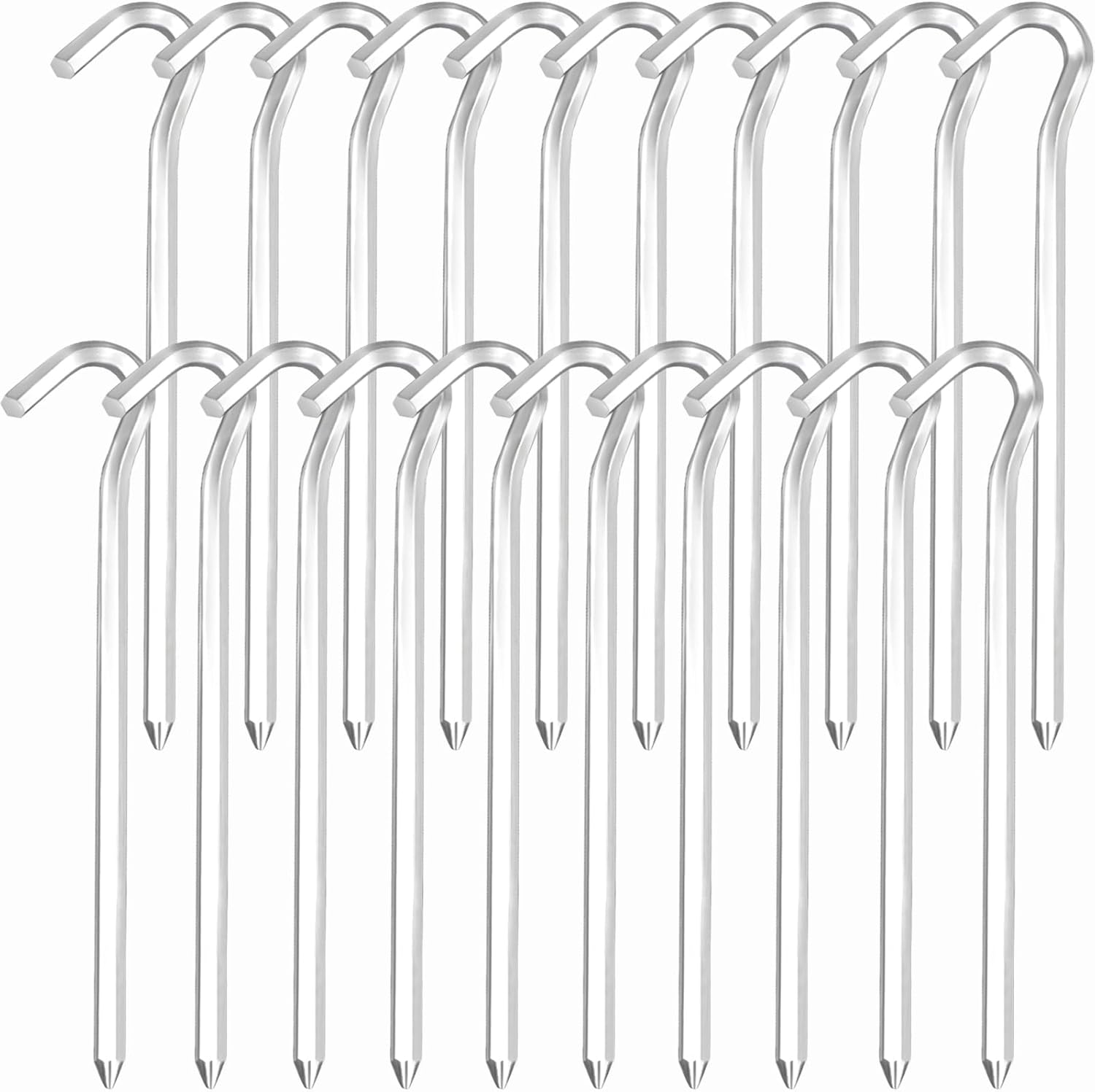 Heringe, Zeltnägel, Aluminium-zeltnägel, 20 Stück (18 Cm)hohe Qualität, Die Ideale Wahl Für Familien.