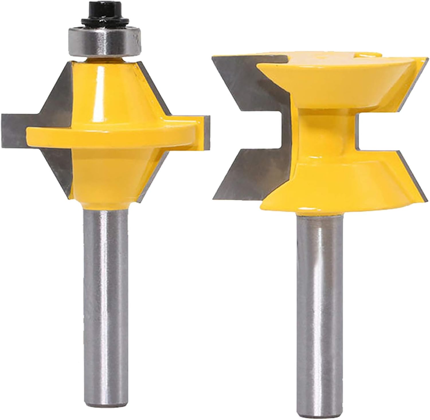 Set Mit 2 Holzfräsern, 8 Mm Schaftdurchmesser, 120° Winkel, Nutfräserhohe Qualität, Die Ideale Wahl Für Familien.