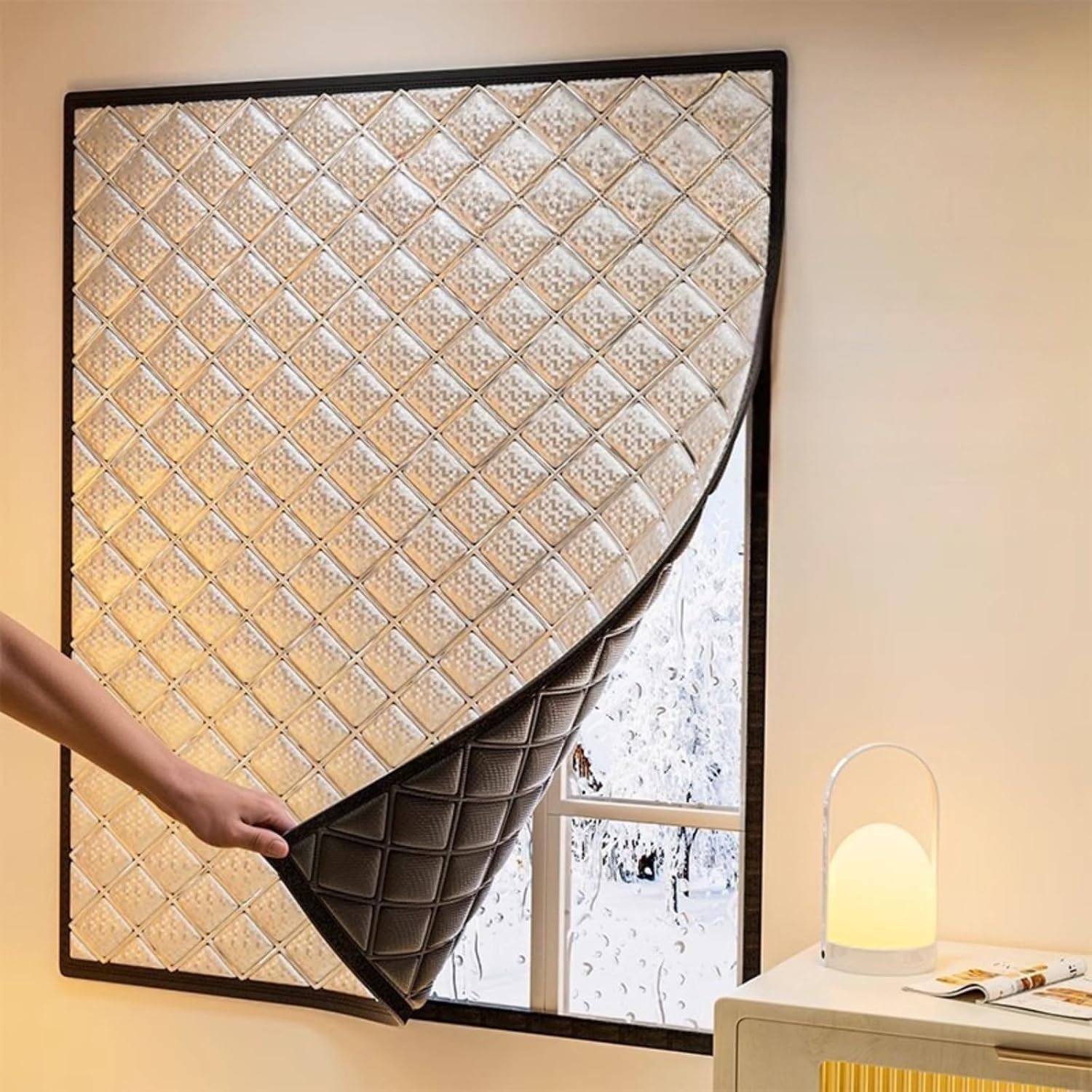 Selbstklebende Isolierfolie Für Fenster, Verdunkelungsvorhänge, Schallschutzvorhänge (100 Cm Breit X 120 Cm Hoch)