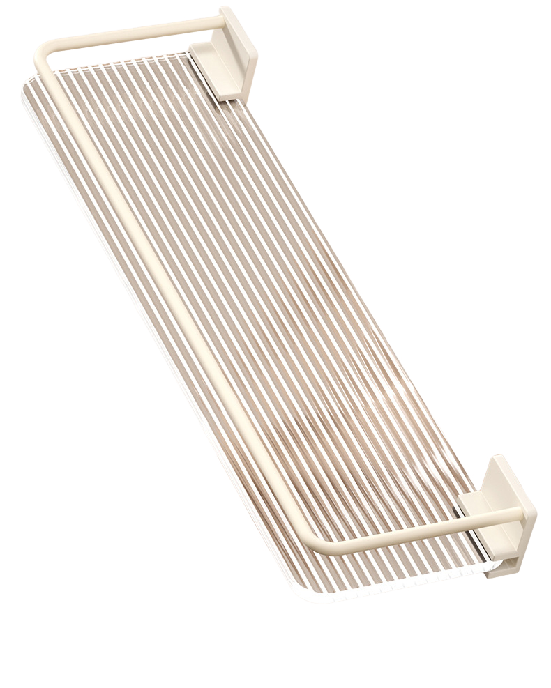 Badezimmerregal, Cremeweiß, Geeignet Für Bad Und Küche, 40 X 10 X 4 Cmhohe Qualität, Die Ideale Wahl Für Familien.