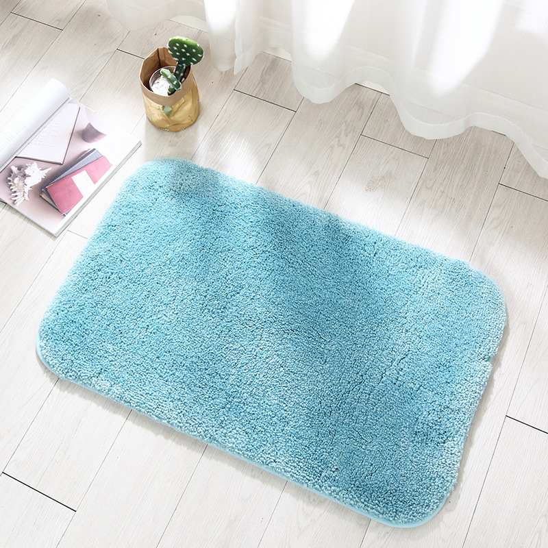 Rutschfeste, Langflorige Mikrofaser-badematte, Maschinenwaschbar, Weich Und Saugfähig, Ideal Für Badewanne, Dusche Und Badezimmer – Blau