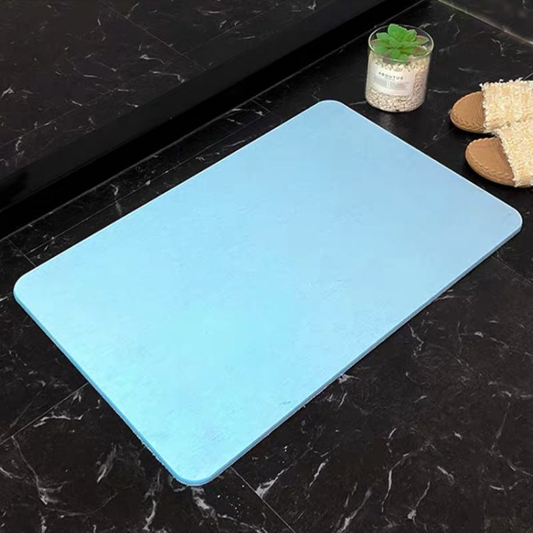 Kieselgur-fußmatte, Hartes Material, Geeignet Für Badezimmer Und Küchen (blau, 39 X 60 X 0,9 Cm)