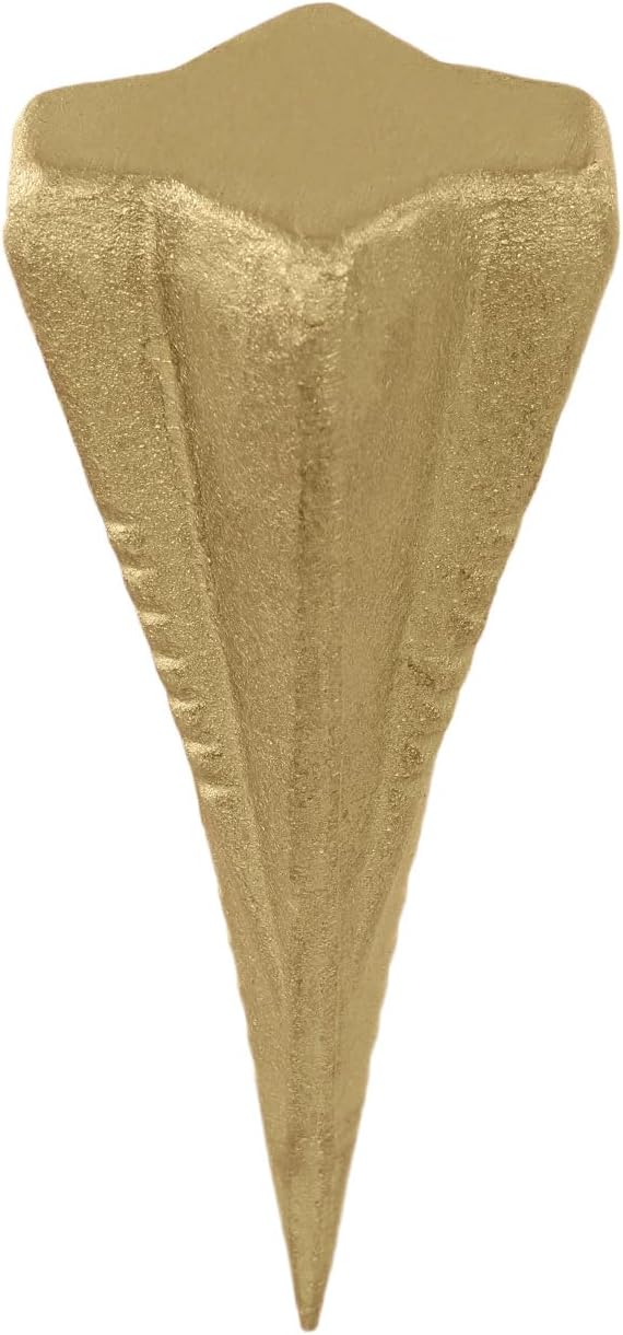 Diamantbeschichteter Spaltkeil, Robuster 4-wege-holzspalter Aus Stahl Zum Fällen Und Spalten Von Holz – Gold, 1,8 Kg
