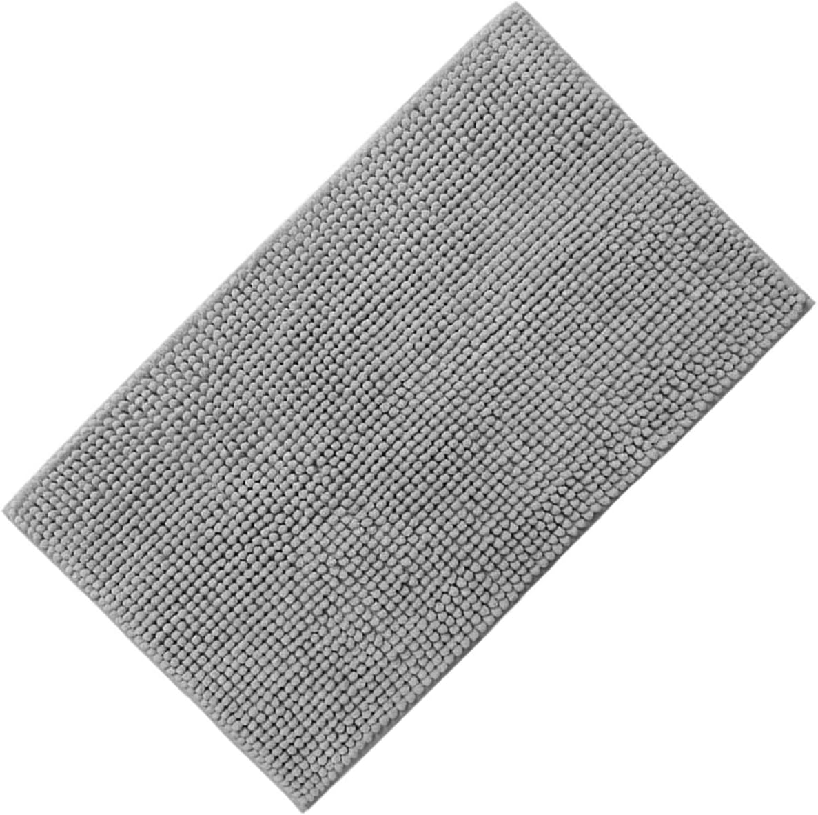 Dicke Und Weiche Badematte, Rutschfest Und Saugfähig, Grau, 40 X 60 Cmhohe Qualität, Die Ideale Wahl Für Familien.