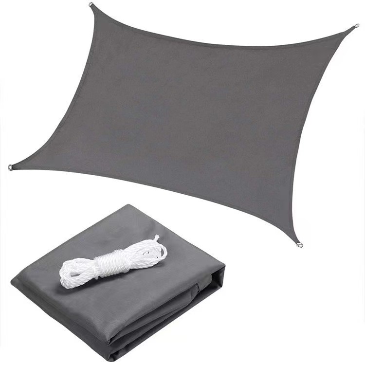 1 X 3 X 5 M Sonnensegel – Wasserdichte Und Uv-beständige Markise Für Garten Und Terrasse, Grau
