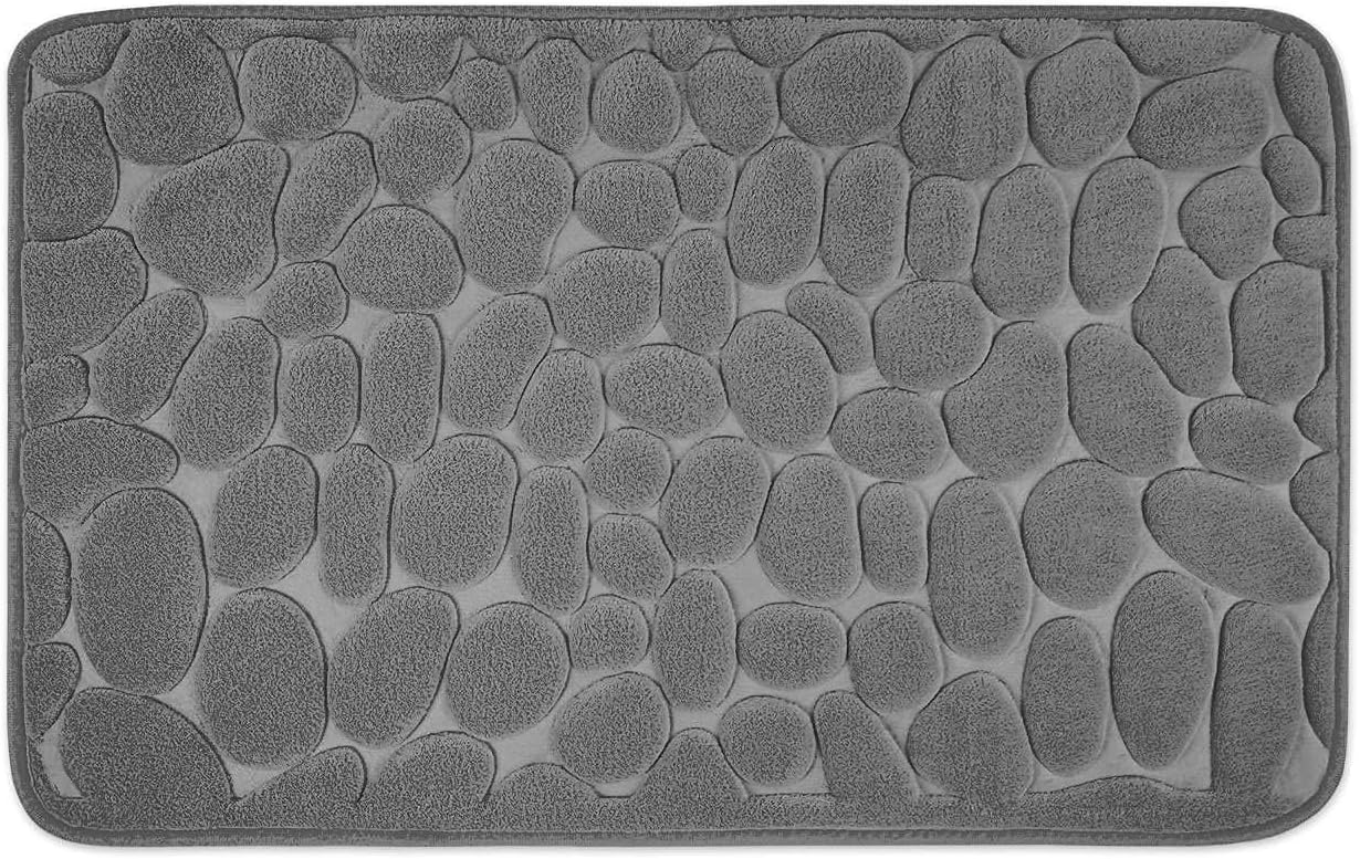 Rutschfeste Badematte Aus Memory-schaum – Badematte 40 X 60 Cm – Grauhohe Qualität, Die Ideale Wahl Für Familien.