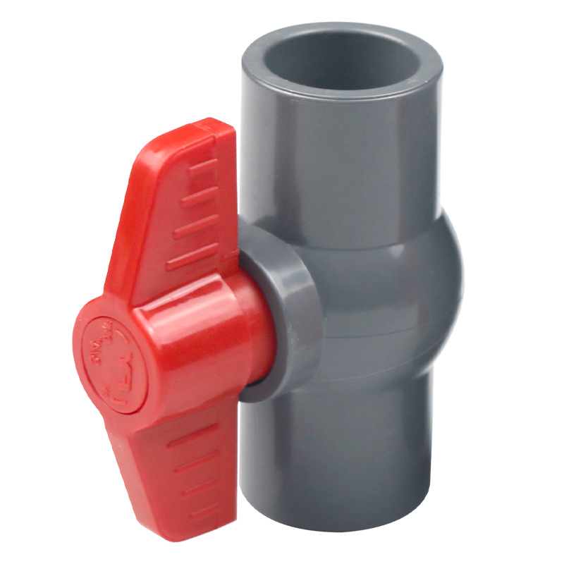 50-mm-pvc-kugelhahn Für Wasserzuleitungen, Schiebefitting, Grauhohe Qualität, Die Ideale Wahl Für Familien.