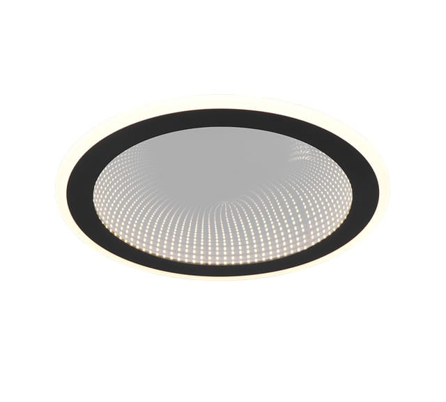 Reality LED Deckenleuchte Glace 21,5W schwarz Metall warmweiß-kaltweiß