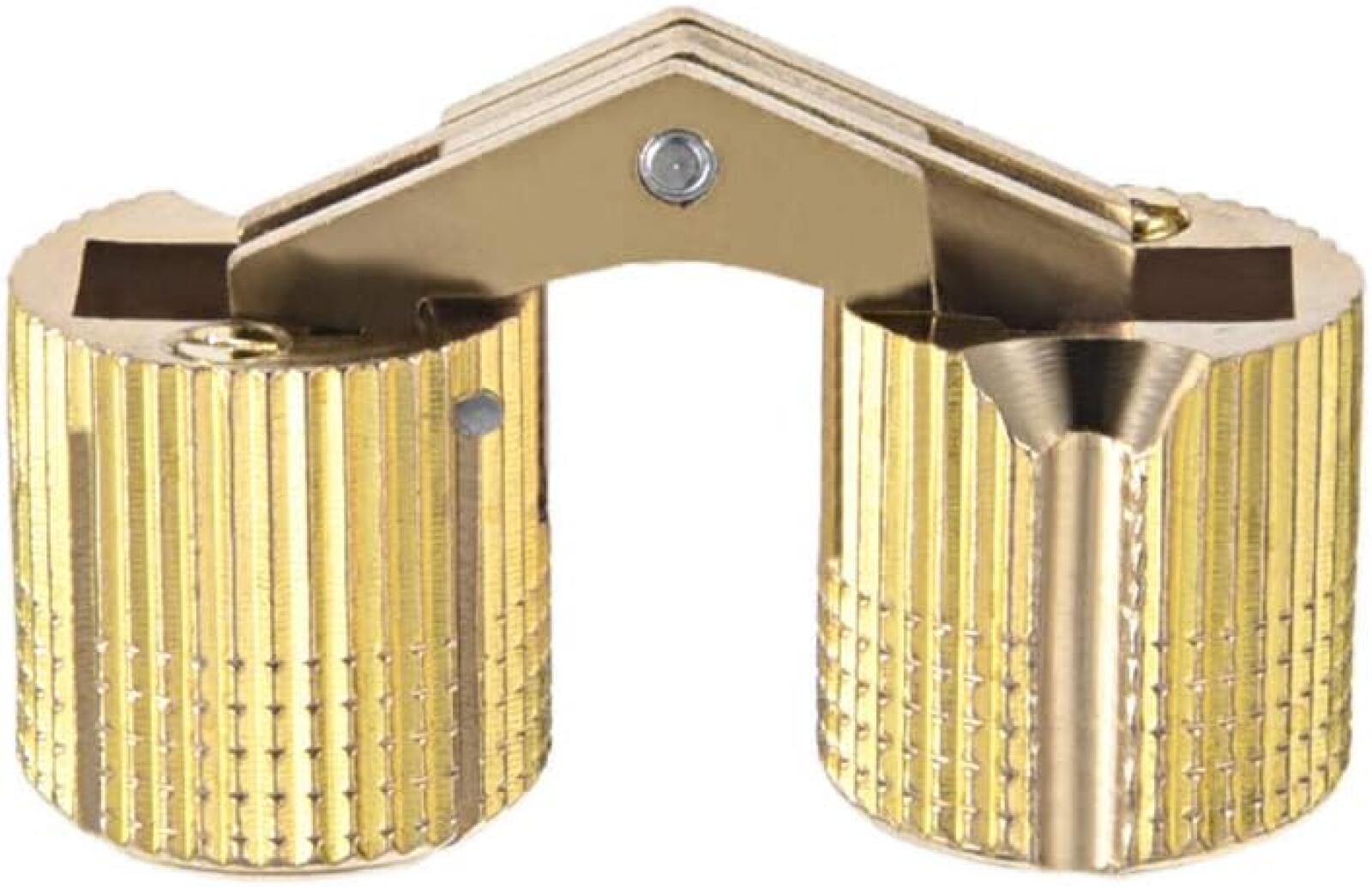 4 Unsichtbare Zylindrische Scharniere Für Türen, Schränke Und Möbel, 16 Mm Öffnungswinkel Und 180°.