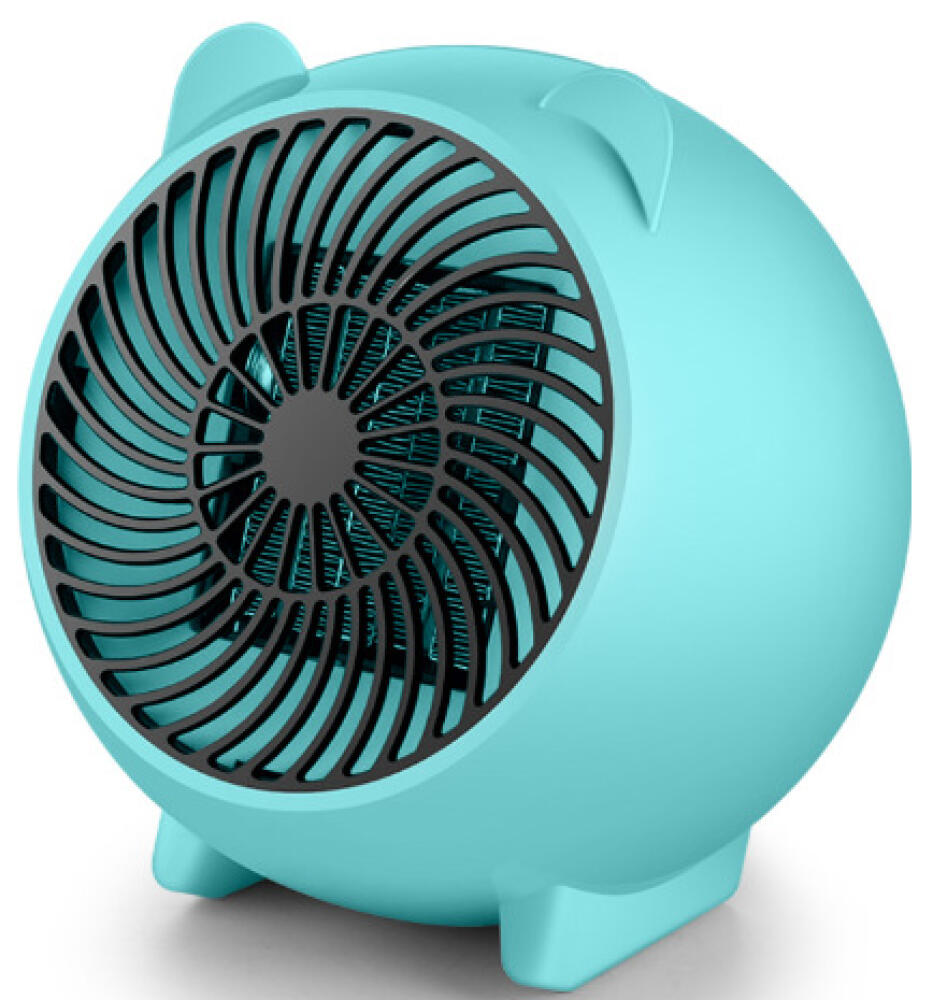 Blauer Heizlüfter, 500 W, Raumheizgerät, Sparsames Raumheizgerät Für Zuhause Und Büro, Heizt In 5 Sekunden Auf, Kleines Elektrisches Heizgerät