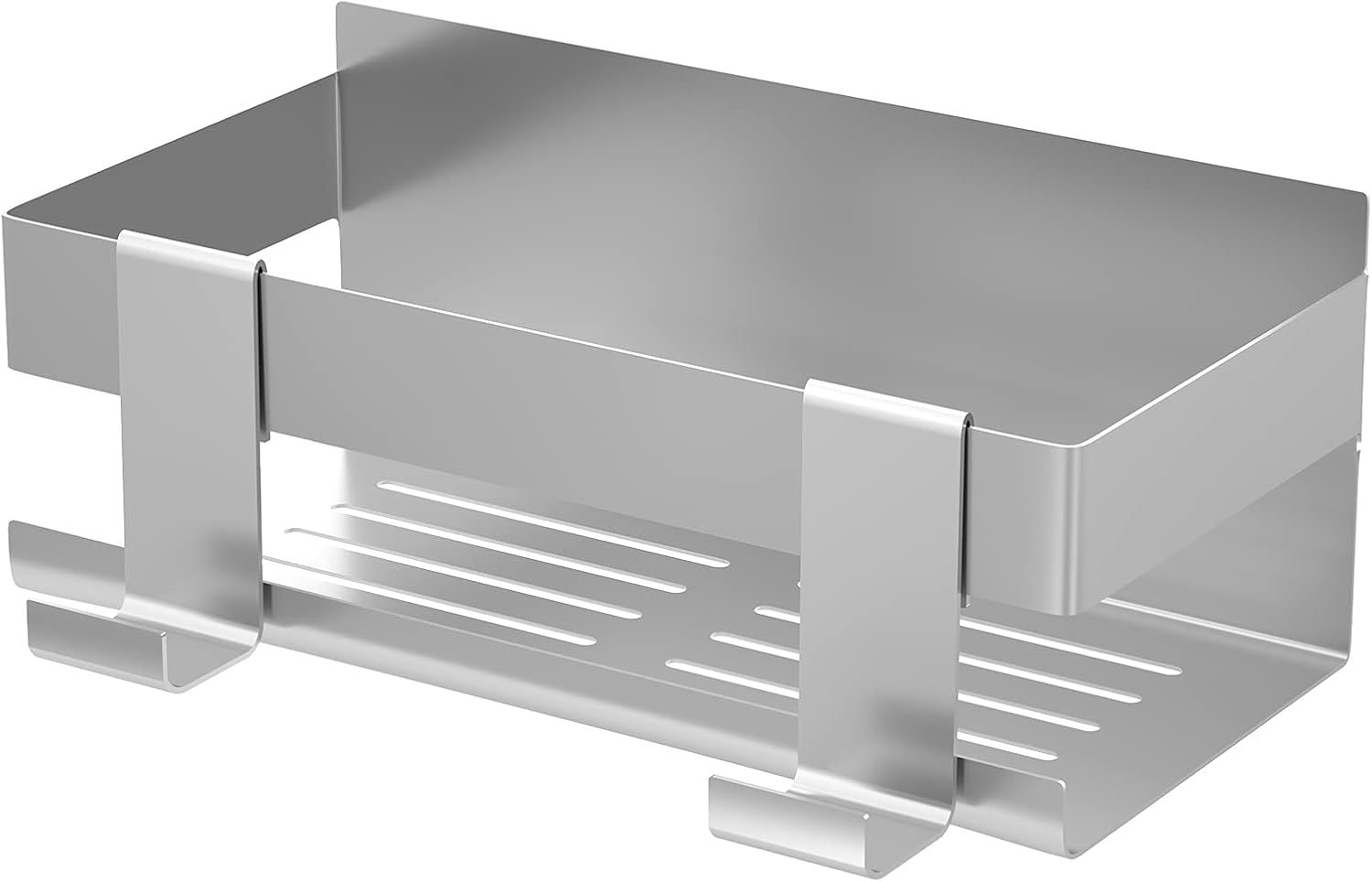 Duschablage Ohne Bohren, Duschablage Mit Haken Aus Edelstahl Sus304, Rostfreie Badezimmerablage, Duschgelhalter, Shampoohalter (edelstahl)