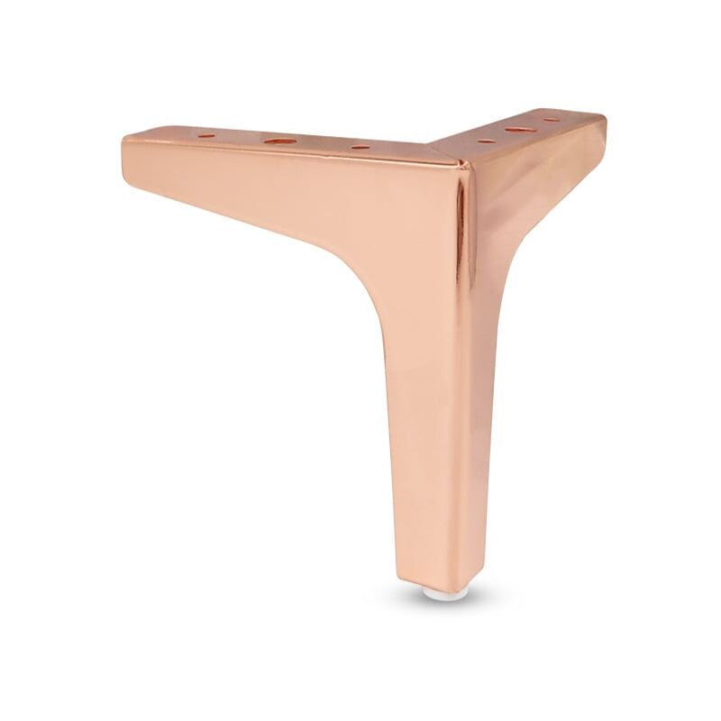 10 Cm Hohe Sofabeine Aus Metall (roségold), 4er-set, Moderne Möbelbeinehohe Qualität, Die Ideale Wahl Für Familien.