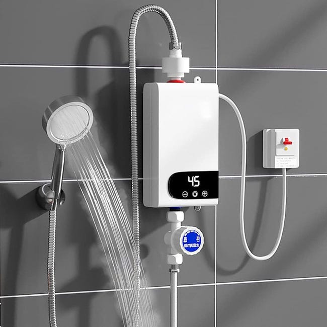 Elektrischer Durchlauferhitzer, Geeignet Für Warmwasserarmaturen In Dusche, Küche Und Badezimmer.