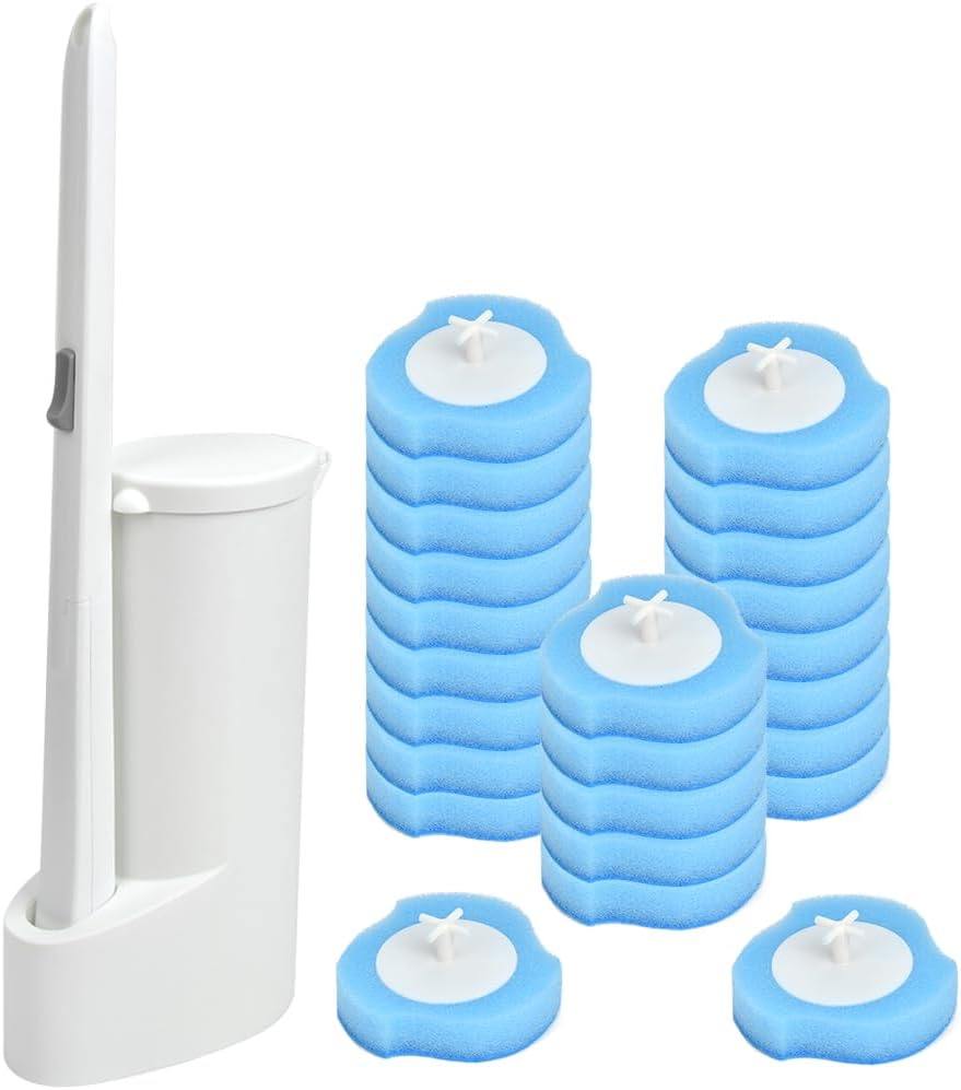 Diese 3-in-1-toilettenbürste Besteht Aus Einem Wiederaufladbaren Bürstenkopf (für 24 Anwendungen), Dem Bürstenkopf Selbst Und Einer Ladestation. Rundumreinigung Mit 360°-funktion.