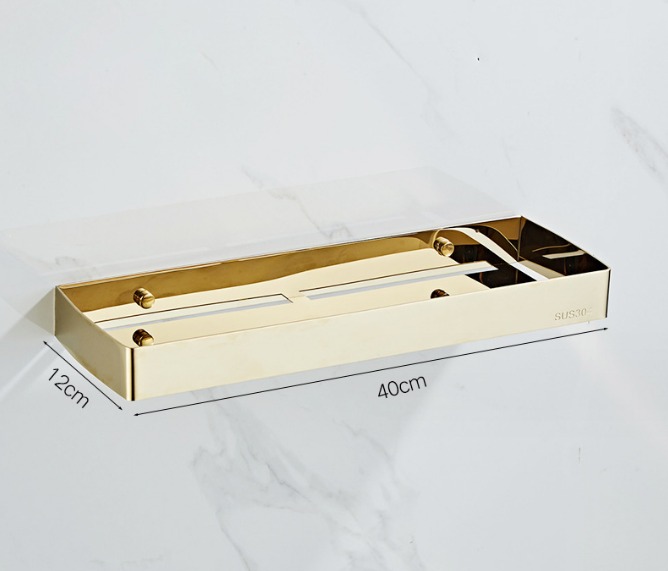 Regale – Goldenes Badezimmerregal, Handtuchhalter Aus Edelstahlhohe Qualität, Die Ideale Wahl Für Familien.