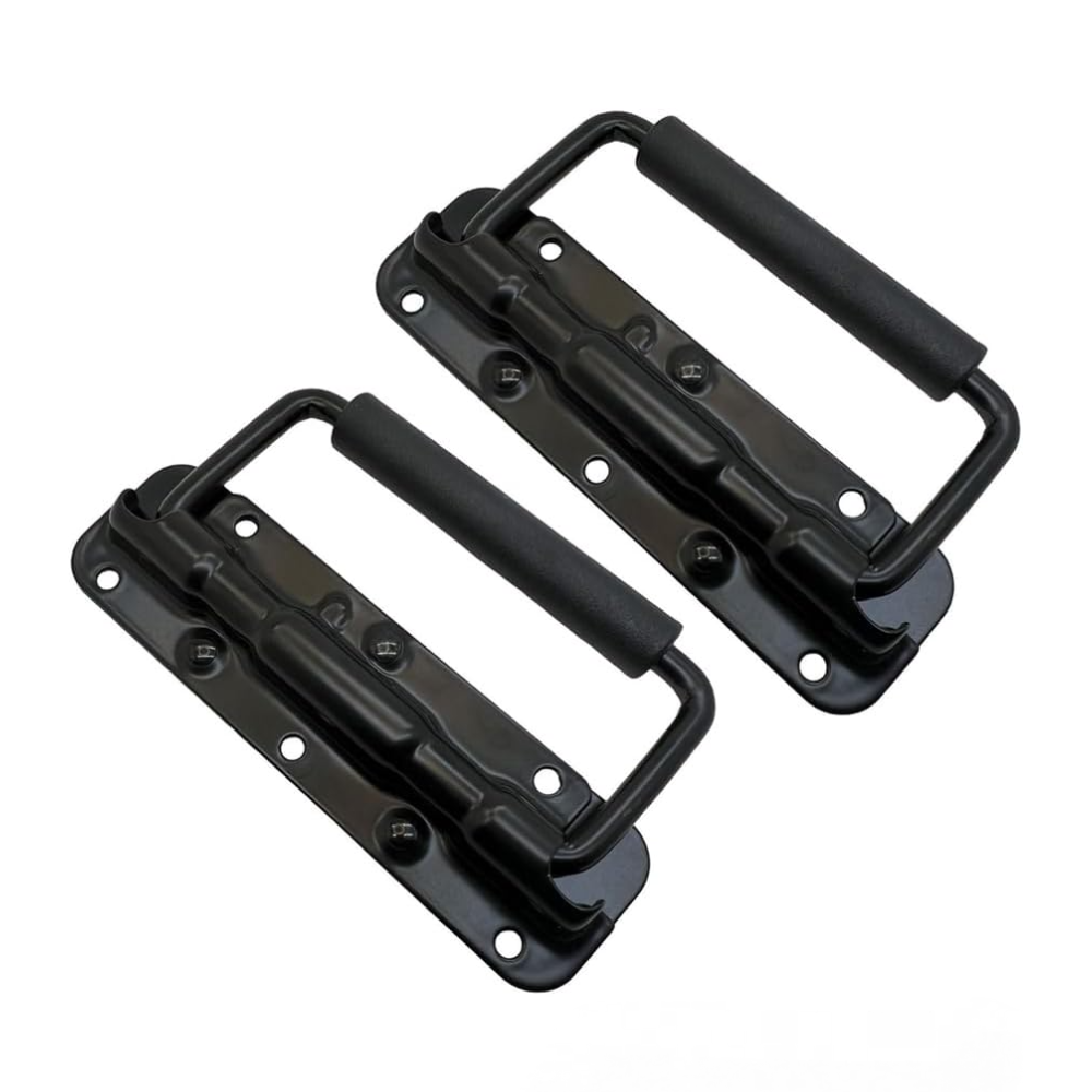 Klappgriff Für Federbox, Flugzeugboxgriff, 140 Mm/5,5 Zoll, Schwarz, Zwei Stück