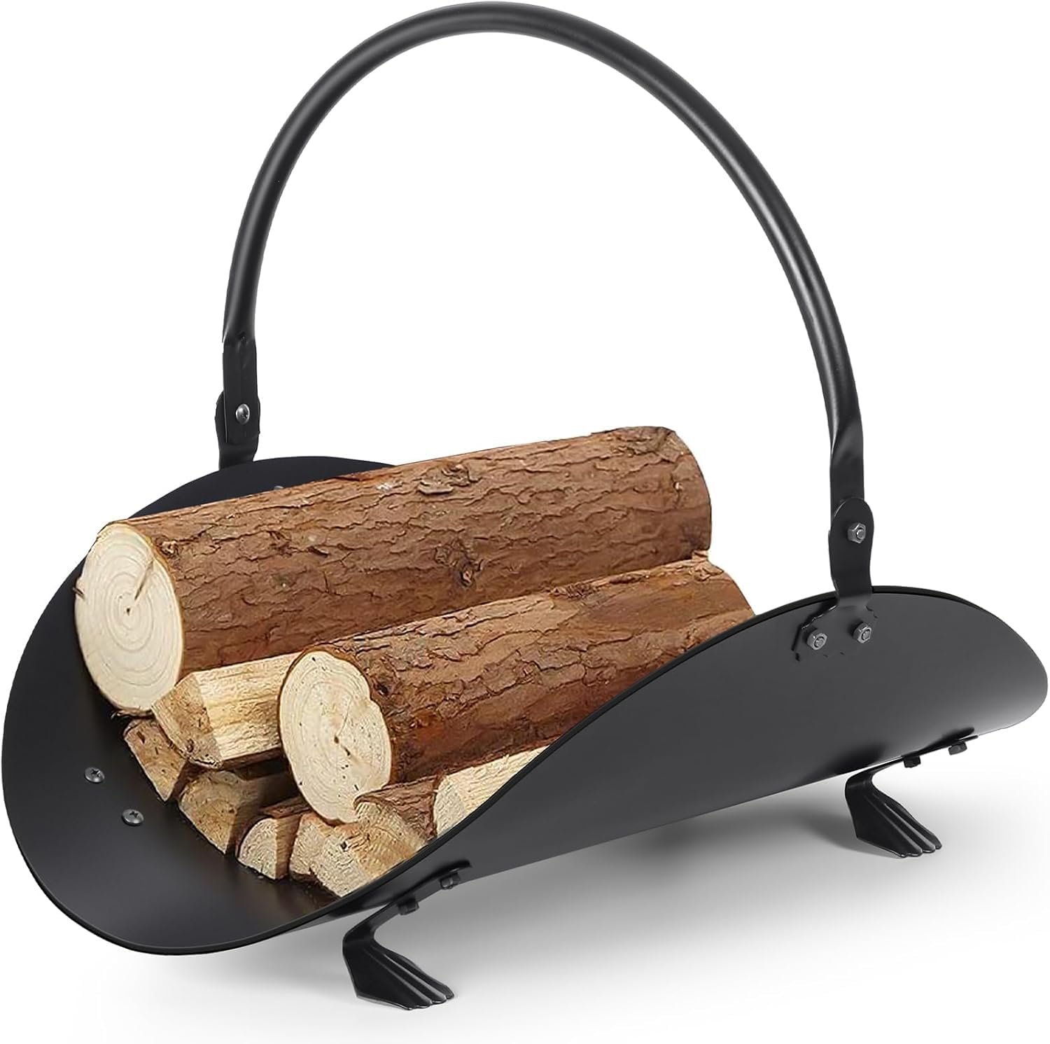 Brennholzregal Für Den Kamin – Brennholzregal Für Den Innenbereich – Brennholzkorb – Für Brennholzstapel – Schwarz