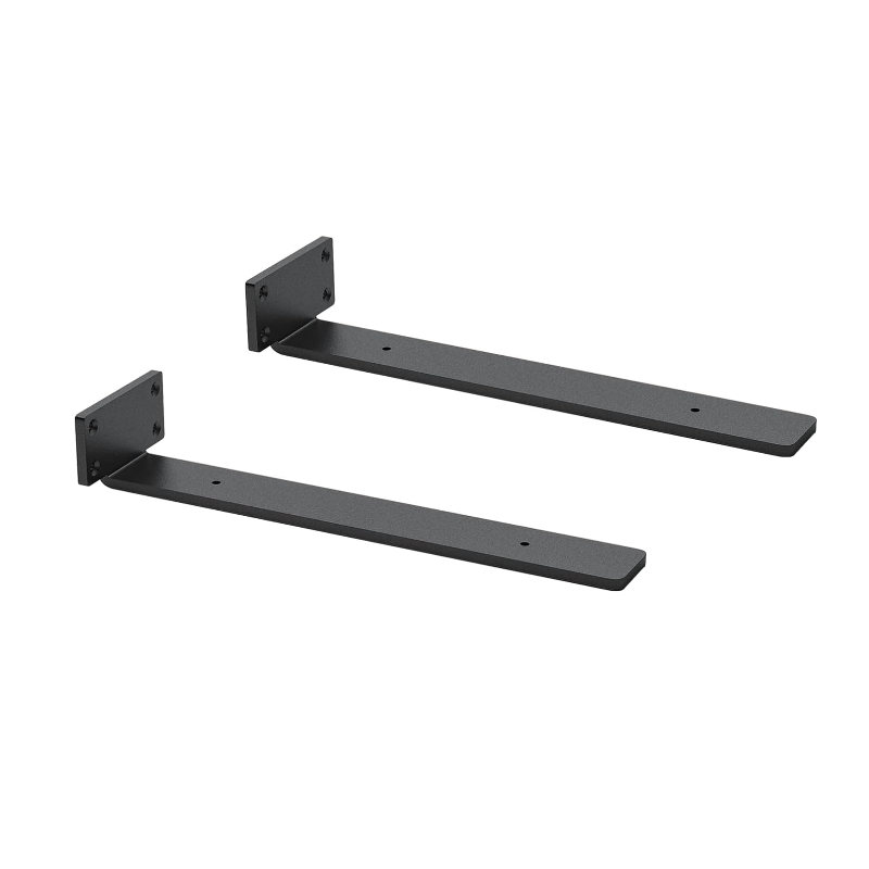 Robuste L-förmige Wandregalhalterung Für Diy-regale, 30 Cm, 2 Stück (schwarz)