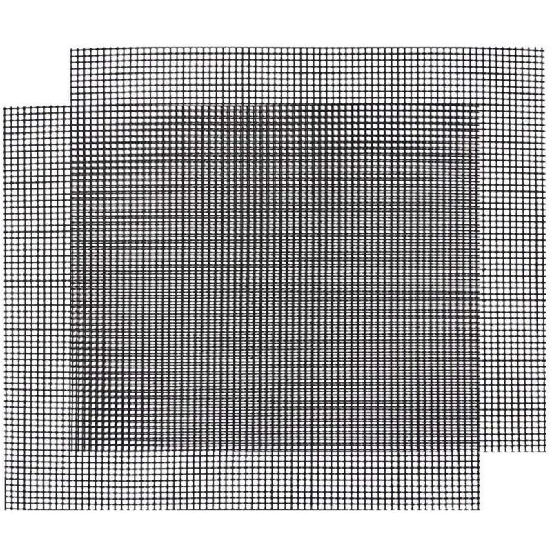 Wiederverwendbarer Grillrost, Zuschneidbare Grillmatte, Antihaftbeschichtung, 2-teilig (42 X 36 Cm)