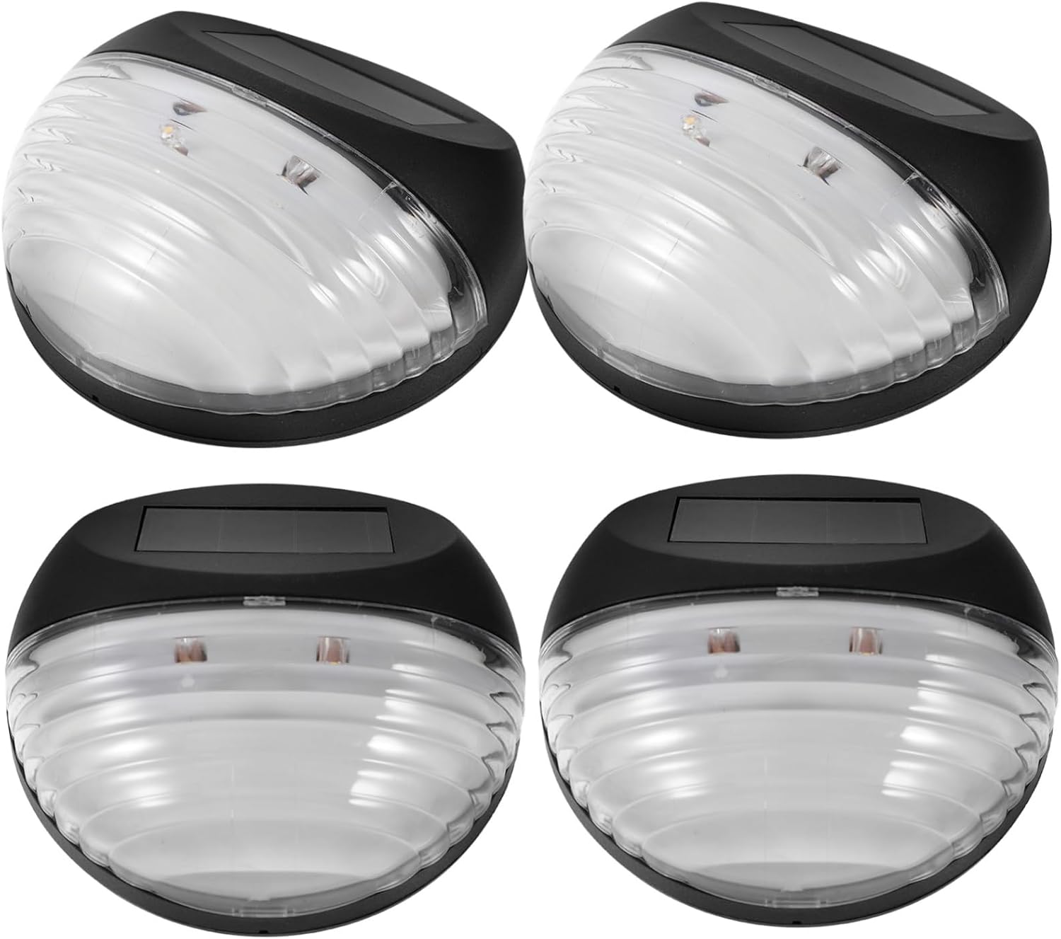 Solar-brotlampe, Außenleuchte, Wasserdichte Wegeleuchte, 4er-pack, Schwarzhohe Qualität, Die Ideale Wahl Für Familien.