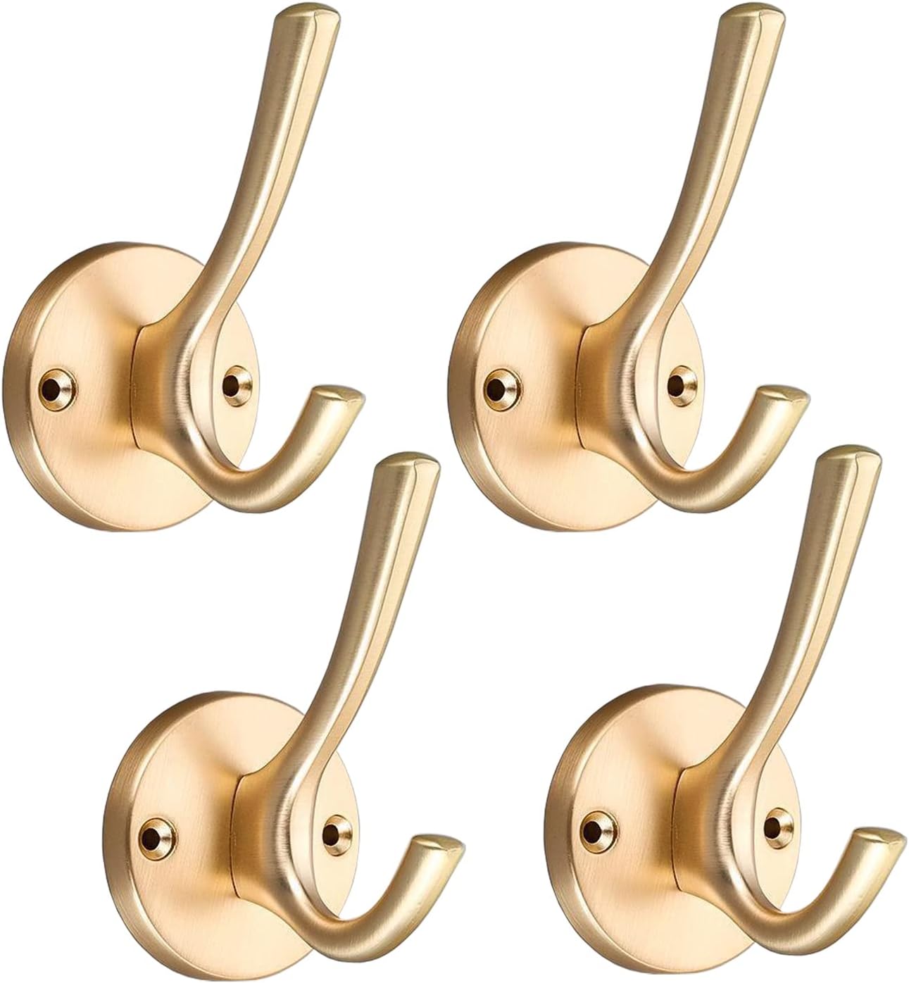 Wandhaken, Handtuchhaken, Bademantelhaken Für Bad, Küche, Hotel, 4 Stück, Gold