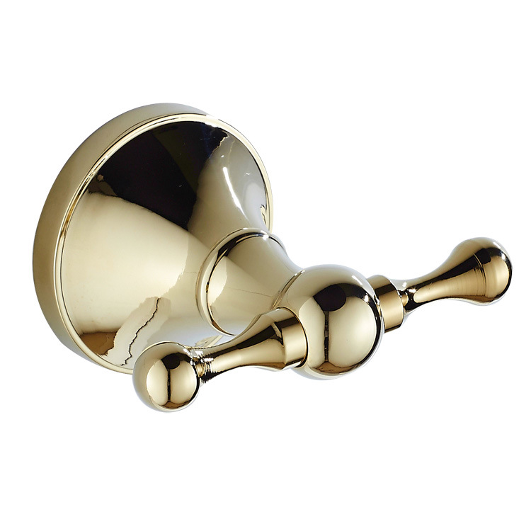 Kleiderhaken Aus Messing, Handtuchhalter, Wandmontage, Doppelhaken (gold)hohe Qualität, Die Ideale Wahl Für Familien.