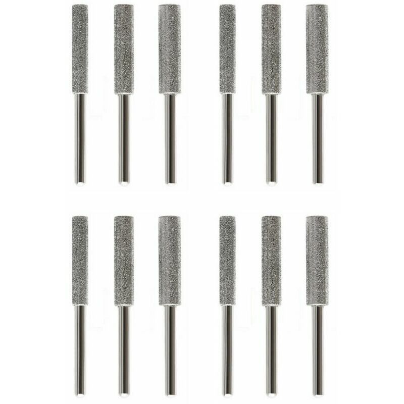 4-mm-kettensägenketten-schleifscheibe Und Schärfstein, 12er-pack (silber)hohe Qualität, Die Ideale Wahl Für Familien.