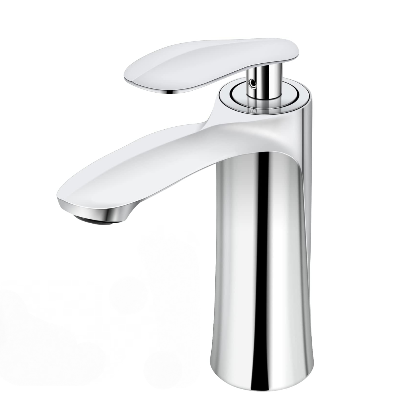 Waschbeckenarmatur Mit Zweiregler Für Warm- Und Kaltwasser, Mit 2 Schläuchen (silber)