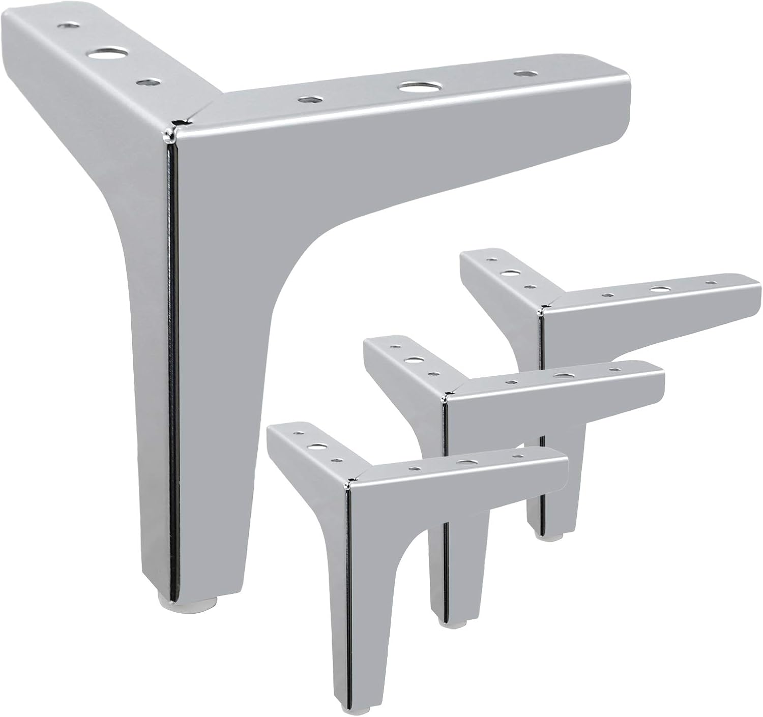 Moderne Möbelfüße, Ersatzmöbelfüße, 13 Cm Hoch, 4er-set (silber)hohe Qualität, Die Ideale Wahl Für Familien.