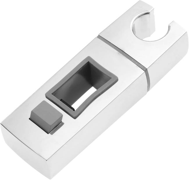 Rechteckige Duschhalterung, Passend Für 18 X 30 Mm Schiebeduschkopfhalterungen, Silberfarben