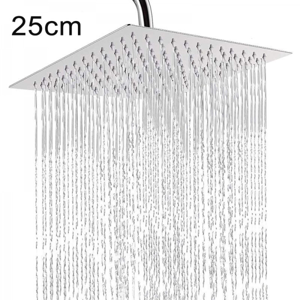 Stück Duschkopf 25x25cm Ultradünner Hochdruck Verstellbarer Regenduschkopfhohe Qualität, Die Ideale Wahl Für Familien.