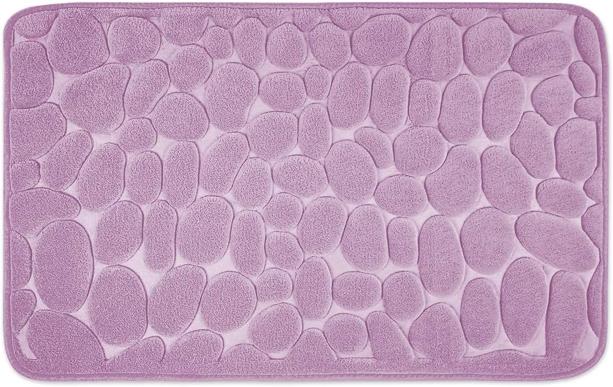 Rutschfeste Badematte Aus Memory-schaum – 40 X 60 Cm – Lilahohe Qualität, Die Ideale Wahl Für Familien.