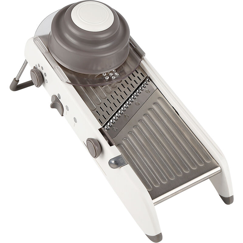 6-in-1 Küchenschneider, Professioneller Multifunktionaler Gemüseschneider, Weiß